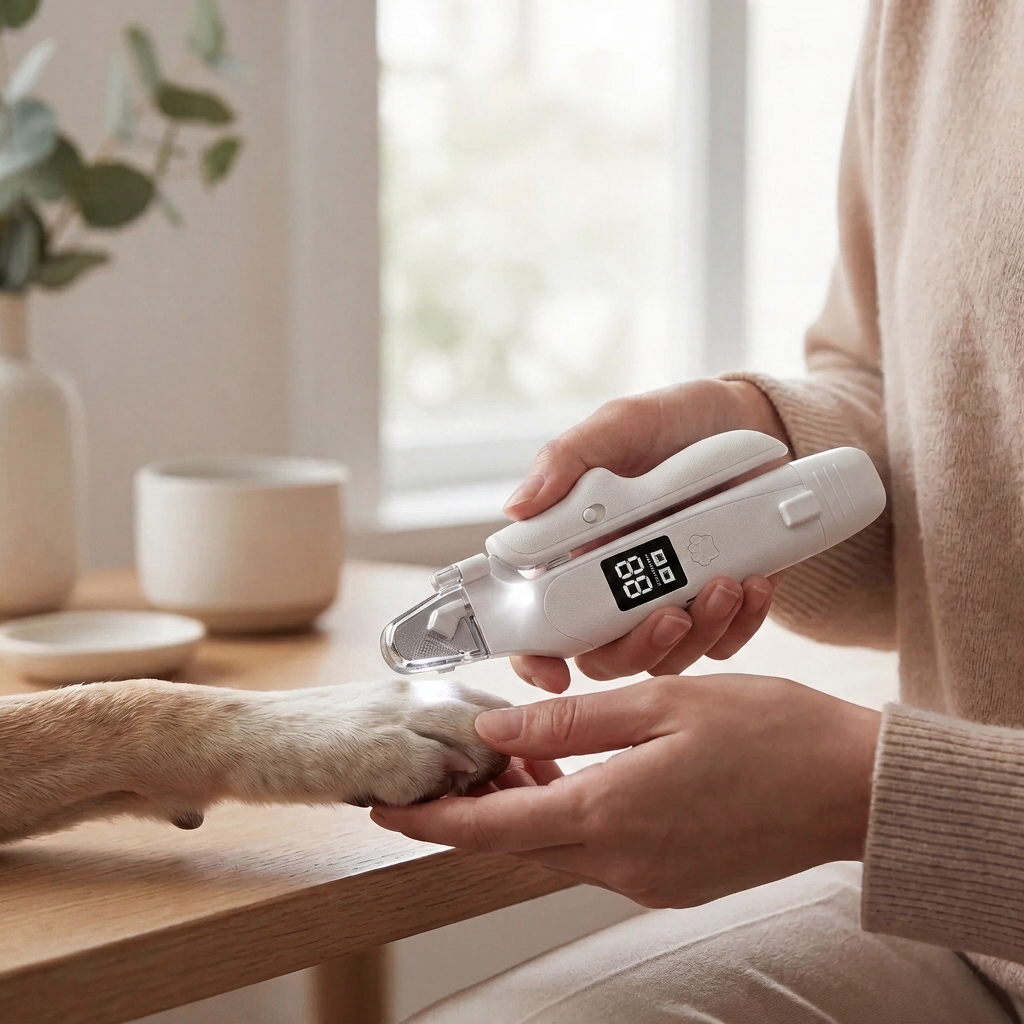 PawSight Pro™ — 2-in-1 LED Pet Nail Clipper & Grinder