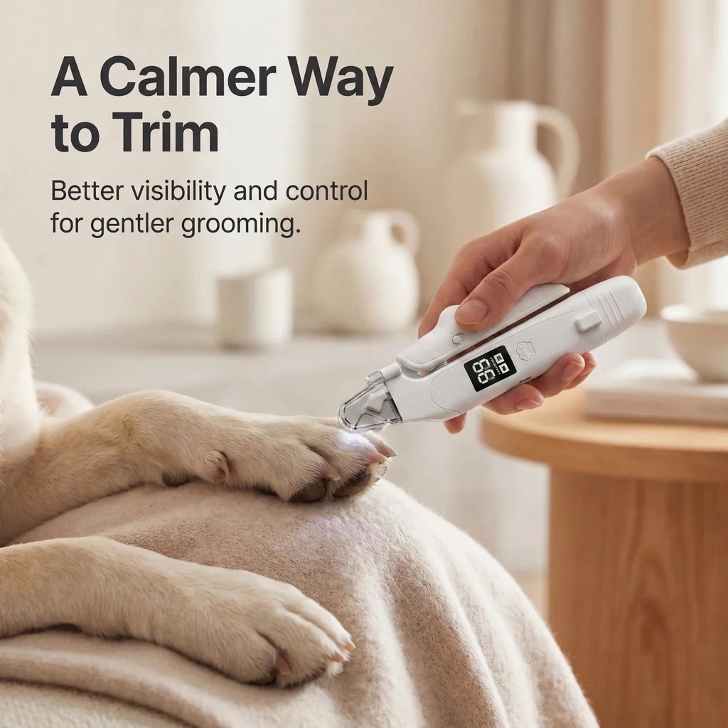 PawSight Pro™ — 2-in-1 LED Pet Nail Clipper & Grinder