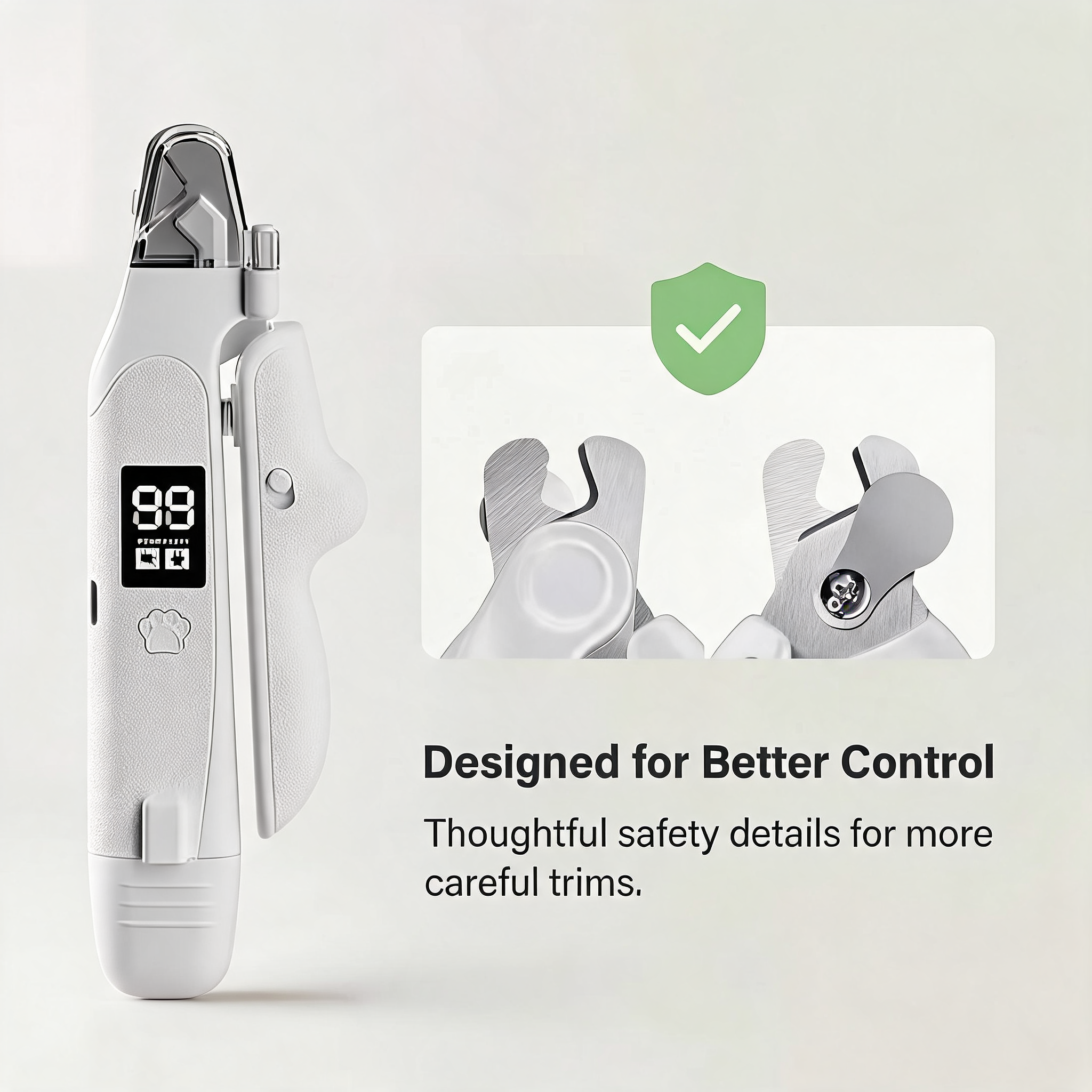 PawSight Pro™ — 2-in-1 LED Pet Nail Clipper & Grinder